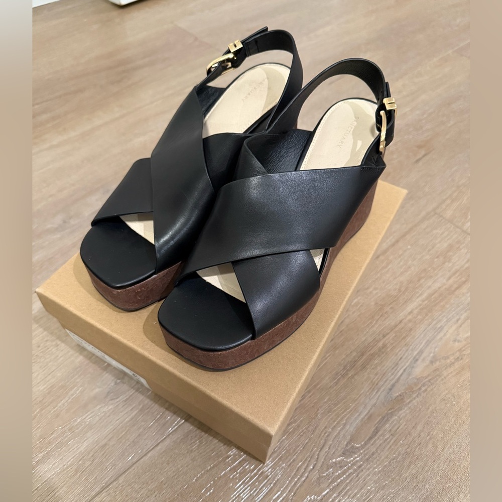 Sanctuary Black Platform Sandals